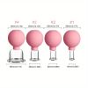 Vacuum Cupping Glass Jar Cellulite Massager For Face Acupuncture Hijama Suction Cup Reduce Puffiness Health Care Face Sucker - Pink