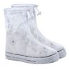 1pc Reusable Men And Women Rain Boots Cover Anti-Slip Wear-resistant Protective Cover Waterproof Layer - A Polka Dot White - M(37-38)