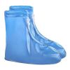 1pc Reusable Men And Women Rain Boots Cover Anti-Slip Wear-resistant Protective Cover Waterproof Layer - B Blue - S(35-36)