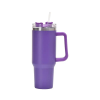 40oz Stainless Steel Handle Bottle Car Cup Double-layer Vacuum Iced Beer Cup Outdoor Portable Travel Insulation Cup - Dark Violet - 40oz