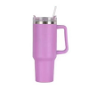 40oz Stainless Steel Handle Bottle Car Cup Double-layer Vacuum Iced Beer Cup Outdoor Portable Travel Insulation Cup - Violets - 40oz