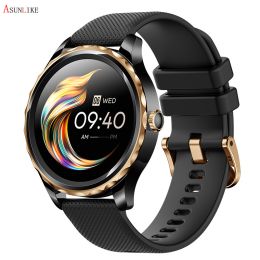 QR02 smart watch HD Bluetooth call AI voice mobile payment health monitoring multi sport watch - Black silica gel