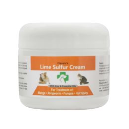 Lime Sulfur Pet Skin Cream - Pet Care and Veterinary Treatment for Itchy and Dry Skin - Safe Solution for Dog;  Cat;  Puppy;  Kitten;  Horseâ€¦ - 4 oz