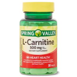 Spring Valley L Carnitine Amino Acid Supplement;  Unflavored;  30 Count - Spring Valley