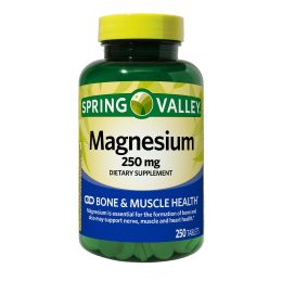 Spring Valley Magnesium Tablets Dietary Supplement;  250 mg;  250 Count - Spring Valley