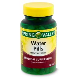 Spring Valley Water Pills Dietary Supplement;  60 Count - Spring Valley