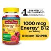 Nature Made Energy B12 1000 mcg Gummies;  Dietary Supplement;  160 Count - Nature Made