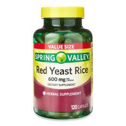 Spring Valley Red Yeast Rice Supplement;  600 mg;  120 Count - Spring Valley