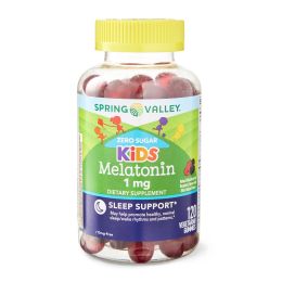 Spring Valley Zero Sugar Kids Melatonin Gummies Dietary Supplement;  1 mg;  120 Count - Spring Valley