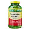 Spring Valley Flaxseed Oil Softgels Dietary Supplement; 1200 mg;  200 Count - Spring Valley