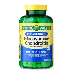 Spring Valley Triple Strength Glucosamine Chondroitin Tablets Dietary Supplement;  160 Count - Spring Valley