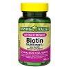 Spring Valley Extra Strength Biotin Plus Keratin Dietary Supplement;  10; 000 mcg;  60 Count - Spring Valley