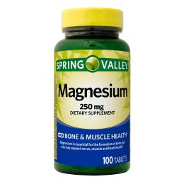 Spring Valley Magnesium Tablets Dietary Supplement;  250 mg;  100 Count - Spring Valley