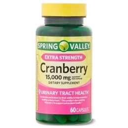 Spring Valley Ultra Triple Strength Cranberry Dietary Supplement;  15; 000 mg;  60 Count - Spring Valley