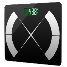 Smart Body Composition Scale Fat Monitor Digital APP Scale BMI Health Analyzer - Black