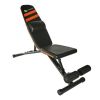 Adjustable Exerciser Bench, Exercise Workout Bench, Foldable and Easy to Carry, No Assembly Needed - Black