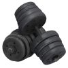 Adjustable Dumbbell Set for Home and Gym Exercise, Black, 44 Lb - 66