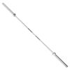 Barbell Solid Chrome Olympic Weight Bar, 5Ft. - 7'