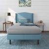 Rainbow 5" Memory Foam Twin Mattress, Blue - Gray