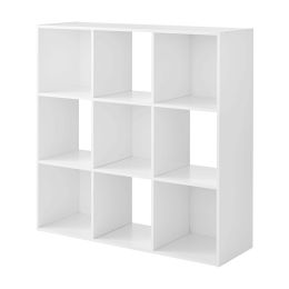 9-Cube Storage Organizer, Black - White