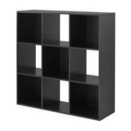 9-Cube Storage Organizer, Black - Black