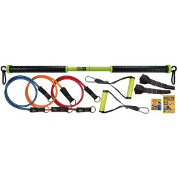 Resist-a-Bar Gym Kit - the Resist-a-Bar with Resistance Tubes and Accessories - A