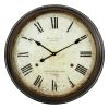 Emmaline Round Wall Clock - Brown