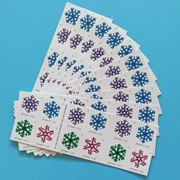 Geometric Snowflakes 2015 - 5 Booklets / 100 Pcs - default