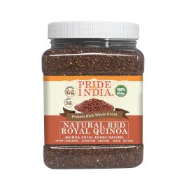 Pride Of India - Natural Red Royal Quinoa - 100% Bolivian Superior Grade Protein Rich Whole Grain - 3.3 LB