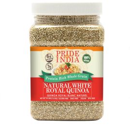 Pride Of India - Natural White Royal Quinoa - 100% Bolivian Superior Grade Protein Rich Whole Grain - 3.3 LB