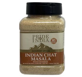 Pride Of India - Tangy Chat Masala Seasoning - Traditional Delhi Style, 10.5 oz (297 gm) - Spices