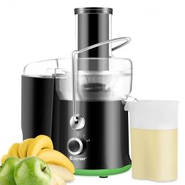 2 Speed Wide Mouth Fruit and Vegetable Centrifugal Electric Juicer - as show