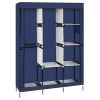 71" Portable Closet Wardrobe Clothes Rack Storage Organizer with Shelf Navy RT - Navy