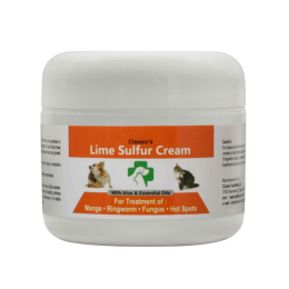 Lime Sulfur Pet Skin Cream - Pet Care and Veterinary Treatment for Itchy and Dry Skin - Safe Solution for Dog;  Cat;  Puppy;  Kitten;  Horseâ€¦ - 2 oz