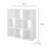 9-Cube Storage Organizer, Black - White