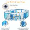 90Ã—60Ã—20In Inflatable Swimming Pool Blow Up Family Pool For Kids Foldable Swim Ball Pool Center - Blue