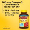 Nature Made Burp Less Omega 3 Fish Oil Supplements 700 mg Minis Softgels;  120 Count - Nature Made