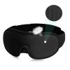 3D Sleeping Mask Block Out Light Soft Padded Sleep Mask For Eyes Slaapmasker Eye Shade Blindfold Sleeping Aid Face Mask Eyepatch - Black