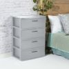 Sterilite 4 Drawer Wide Weave Tower Cement - Cement