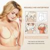 Invisible Brace Breast Lift Push Up Bra Silicone Nipple Sticky Cover - Skin color - 9.5cm[5pcs]