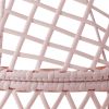 Kid's Ventura Outdoor Pink Wicker Stationary Egg Chair - Pink