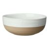 White Round Stoneware 16-Piece Dinnerware Set - White