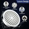 High Pressure Rainfall Shower Head/Handheld Combo, Luxury Modern Chrome Plated with 60'' Hose Anti-leak with Holder - Chrome