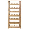 Wood Napa 28-Bottle Compact Sized Wine Rack, Natural Finish - Natural Finish