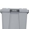 18 gal Max Pro Plastic Utility Storage Tote, Gray, 6 Pack - 6 Pack