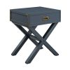 Miles Nightstand, Nursery Furniture, Graphite Blue Wood - Graphite Blue