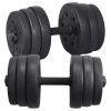 Adjustable Dumbbell Set for Home and Gym Exercise, Black, 44 Lb - 44