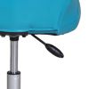 Mid-Back Office Chair with Matching Color Casters, Teal Faux Leather - Teal II