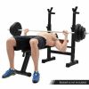 Adjustable Weight Bench with 330 Lbs. Black/Red - Black