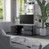 TV Cabinet Gray 31.5"x13.4"x14.2" Engineered Wood - Grey